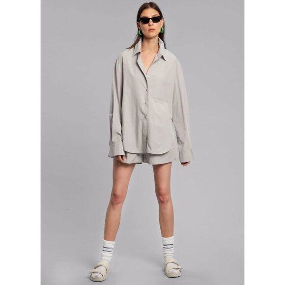 The Frankie Shop Lui Oversized Organic Cotton shirt - Picture 2 of 6